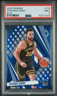 2023 Panini Phoenix STEPHEN CURRY Blue POP 5 #/35 PSA 9 Warriors #174