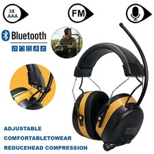 Bluetooth Headphones FM Radio Headphone Ear Safety Earmuffs for Mowing Work