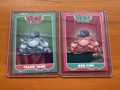 Garbage Pail Kids Get Grip GPK PUS Poor Unfortunate Souls 100% Assh*** Cap SET