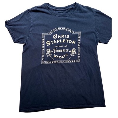 Chris Stapleton Smooth as Tennessee Whiskey Graphic T Shirt Black Mens Size L