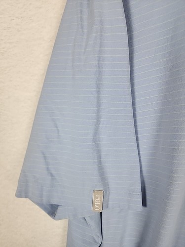 POLO Golf RALPH LAUREN SHIRT Gr. XXL 2XL Himmelblau Grün STREIFEN WEICH Stretch Lisle - Bild 8 von 14