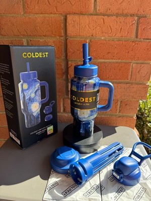 SALE Rare Coldest 24oz Limitless V8 STARRY NIGHT, with 3 Lids  Leak proof, NIB