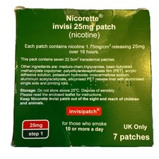 NICORETTE INVISI 25mg Patch -  7 X Step 1 Patches