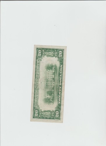 1928 B $20.00 Ten Dollars Gold On Demand Light green Seal - Picture 5 of 5