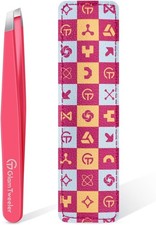 Expert Slant Tweezer - Stainless Steel Tweezers for Men Women