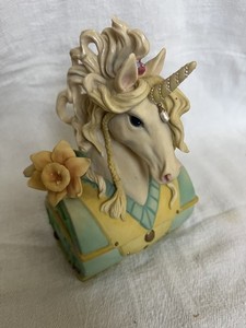 Amberwood Westland Giftware Unicorn Glenn Trinket Box