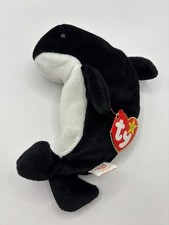 Ty Beanie Baby Waves The humpback Whale, 1996, Retired with Tags. 
