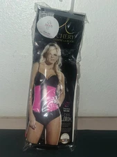 Ann Chery Waist Trainer Latex Shaper Cincher Corset 2026 Neon Pink 30 XS