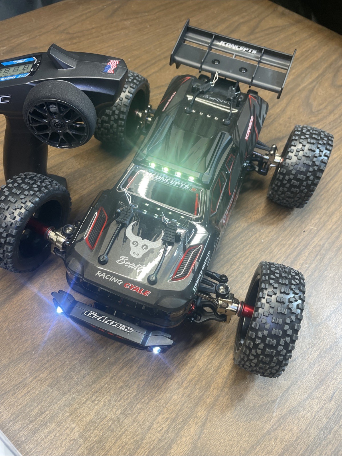 Brushless SG316 MAX Upgraded 45a ESC 3s Lipo 55+ Mph Rc Car Truck RTR Xtra Wide