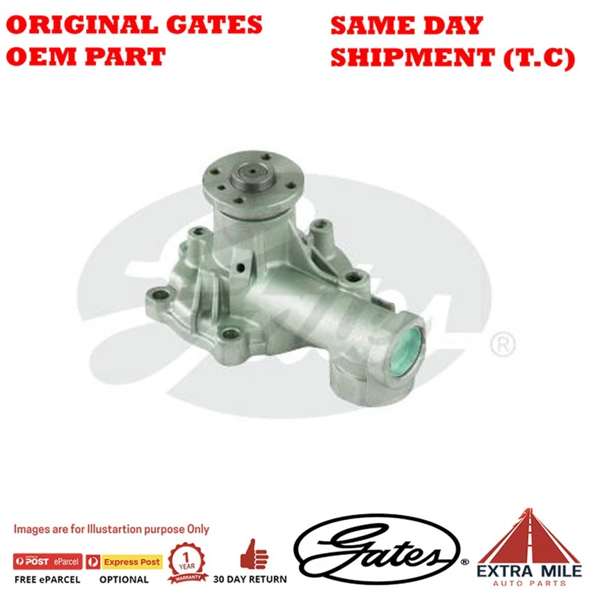 Gates Engine Water Pump For Mitsubishi Nimbus UF, N34W 2.4L 4G64 (16V) MPV - Image 2 of 4