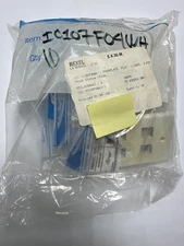 IC107F04WH  ICC 1-GANG 4-PORT FLAT FACEPLATE  LOT OF 10