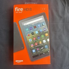Amazon Fire HD 8 10th Gen 8" 32GB WiFi Tablet Black with Alexa NEW, NEVER USED.