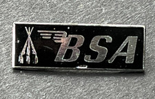 MOTORCYCLE Pin Badge BSA Black