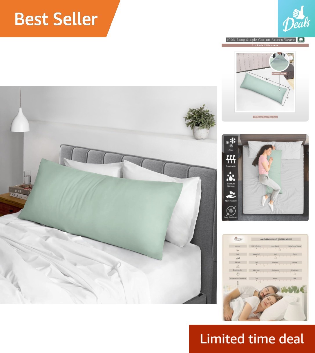 Cover - 400 Thread Count In Sophisticated Green
