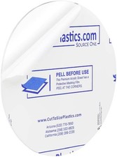 Clear Acrylic Circle Disc, 13 Inch Diameter, 1 Inch Thick