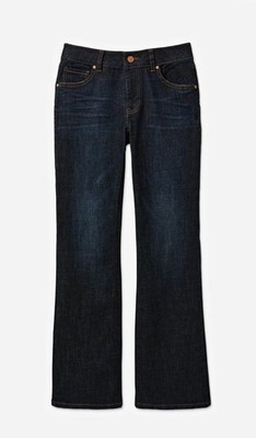 CAbi Women's Dark Wash Blue Bootcut Jeans Mid Rise 5-Pocket Size 2