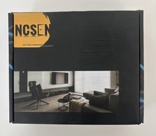 NCSEN Front Door Locksets with Square Deadbolt, Wave Style Passage Door Lever 