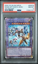 2024 Yu-Gi-Oh Wake Up Your Elemental Hero EN018 Quarter CSR PSA 8 (Aug 25)