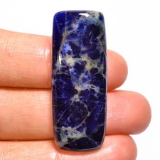 100% Natural Sodalite Oval Shape Cabochon Loose Gemstone 36 Ct. 37X19X7 mm A-399