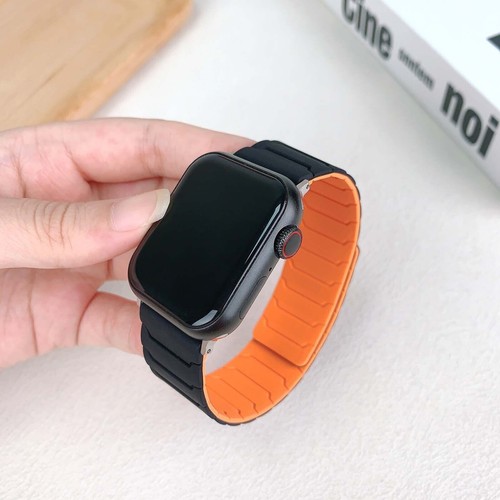 Magnetic Sports Band For Apple Watch Ultra2 10 9 8 7 6 5 38-49MM Silicone Strap - Zdjęcie 6 z 34