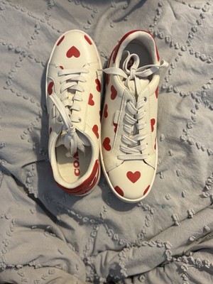 Coach Valentines Day Leather Trainers In Size EU 38.5 US Size 8