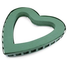 Heart Shaped Floral Foam Cage with Suction Cup Flower Arrangements Holder Dec...