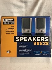 Vintage Creative Labs Sound Blaster Speakers SBS38 - Set