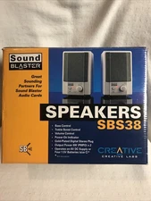Vintage Creative Labs Sound Blaster Speakers SBS38 - Set