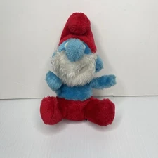 VTG Papa Smurf Peyo Wallace Berrie Stuffed Plush Toy