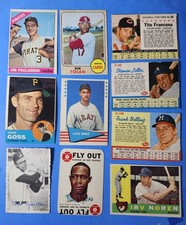 1960s mostly TOPPS BASEBALL 19 CARD LOT, 2$ SHIP EX-MINT/EX PAUL WANER