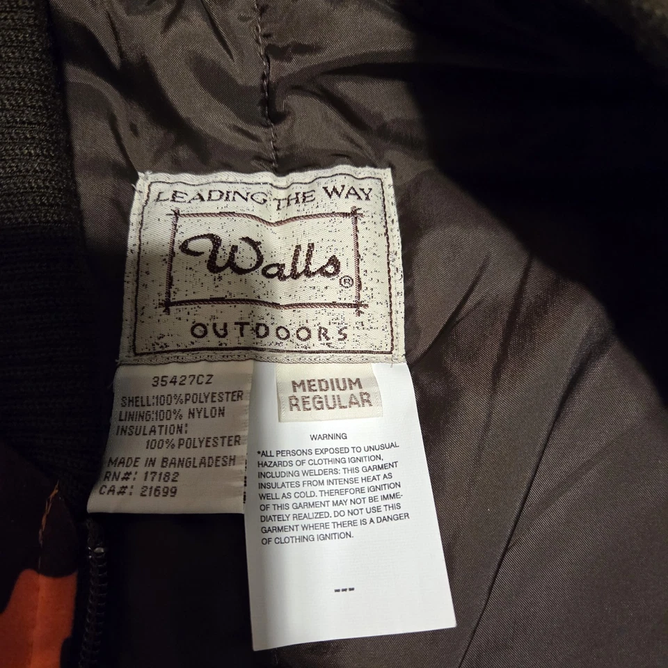 Walls Outdoors Hunting Vest Medium Bright Orange Camo - Image 2 of 3