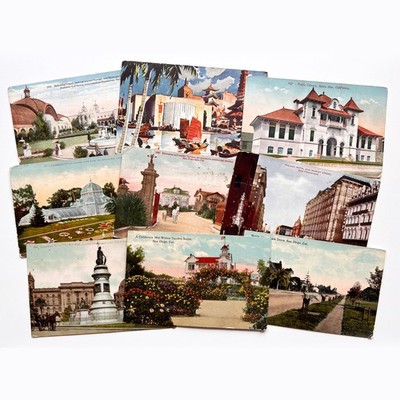 Vintage California Ephemera 1915 San Diego Expo 1939 SF Worlds Fair Postcards