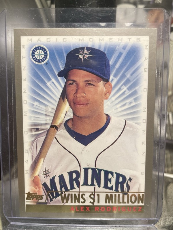 2000 Topps Magic Moments Alex Rodriguez #479 Wins $1 Million Seattle Mariners