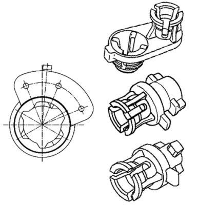 Hella Halter Leuchtweitenregulierung Stellmotor LWR für 8Hg183586-001
