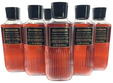6 Bath Body Works BOURBON Hair, Face, Body Wash 10 oz NEW
