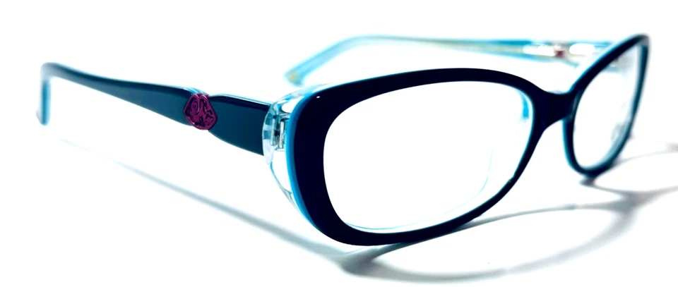 LULU GUINNESS L871 NEGRO OVALADO MUJER BORDE COMPLETO AUTÉNTICOS MARCOS DE GAFAS 50-14-135 Foto 4 de 4