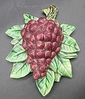 Vintage McCoy RED GRAPES.Wall Pocket 1950’s MCM