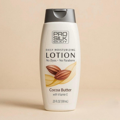 Pro Silk Body Daily Moisturizing Lotion Cocoa Butter + Vitamin E 20 fl oz