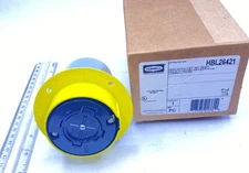 Hubbell 60A 600V Hubbellock 3P 4W  Flanged Receptacle Non-NEMA HBL26421 New