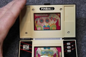 Nintendo Game & Watch Pinball 1983 Handheld Multi Screen Game PB-59 JAPAN WORKS