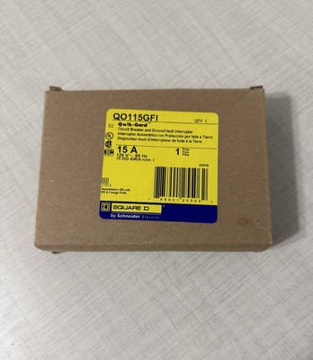 #ad Square D QO115GFI Plug In Ground Fault Miniature Circuit Breaker $35.00