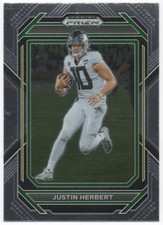 Justin Herbert Rookie Card Draft Picks Panini Prizm #60 Near Mint. rookie card picture