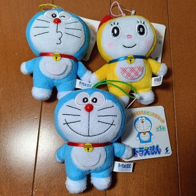 Doraemon Goods lot set 3 Doraemon Dorami Plush Mascot Strap Prize Character  