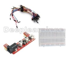 MB102 Power Supply Module 3.3V 5V MB102 Breadboard Board 400 Point Jumper Cable
