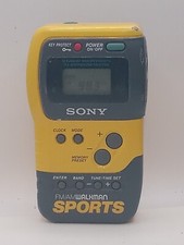 Rare Vintage SONY Walkman Sports FM/AM Radio SRF-M70 Yellow