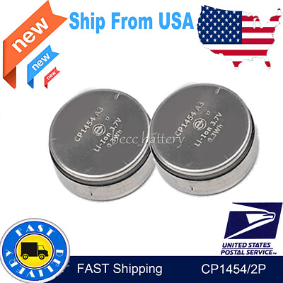 Rechargeable Battery 2pcs CP1454 A3 for Bluetooth Headset Lir1454