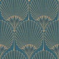 5,07 €/Qm /Tapete Grandeco Asperia A 54902 Modern Retro GrüN Gold Metallic
