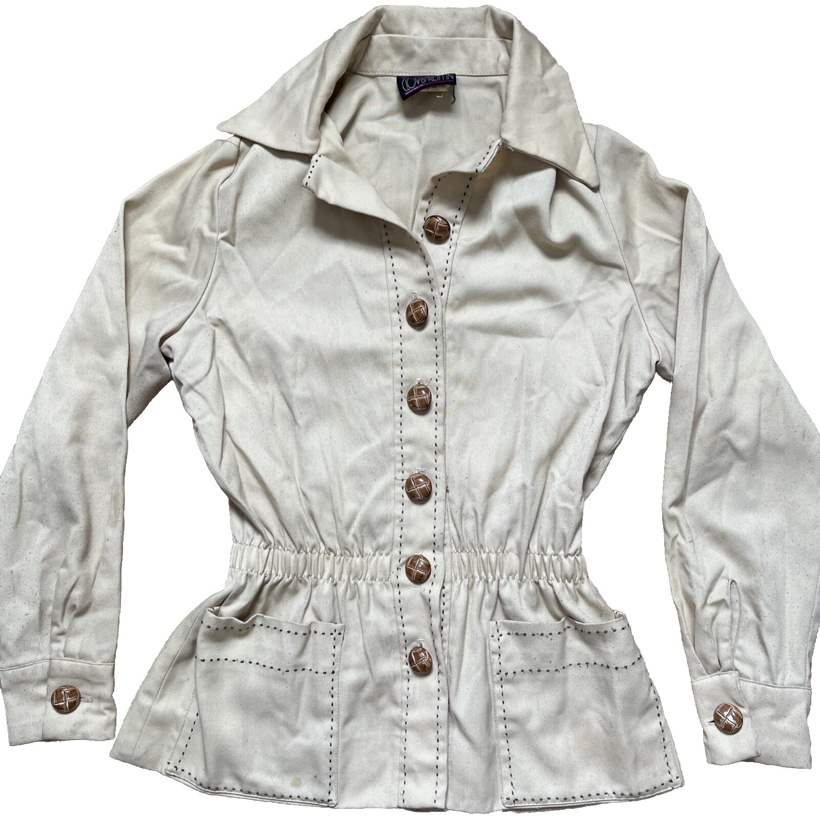 Cotton Blend Regular Size 10 Women's Size Vintage Coats, Jackets & Vests for Women