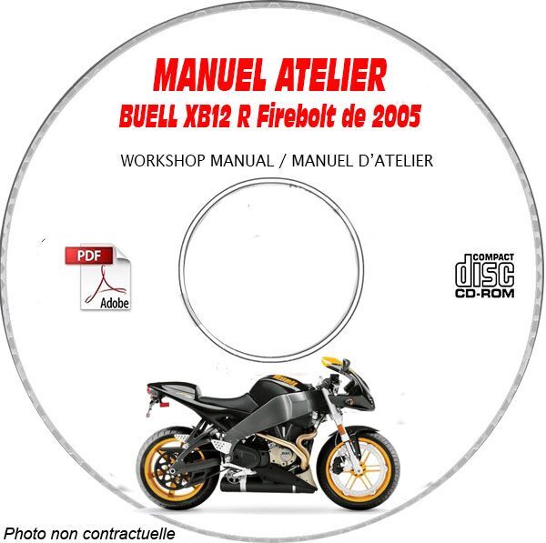 Manuel XB12R Firebolt 05 Buell avec schémas d'atelier sur CD