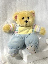 Vintage Pastel Plush Teddy Bear 12  Soft Lovey